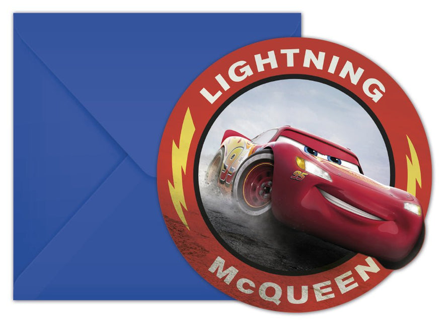 Cars Uitnodigingen Met Enveloppen 6st van Procos koop je bij Partywinkel