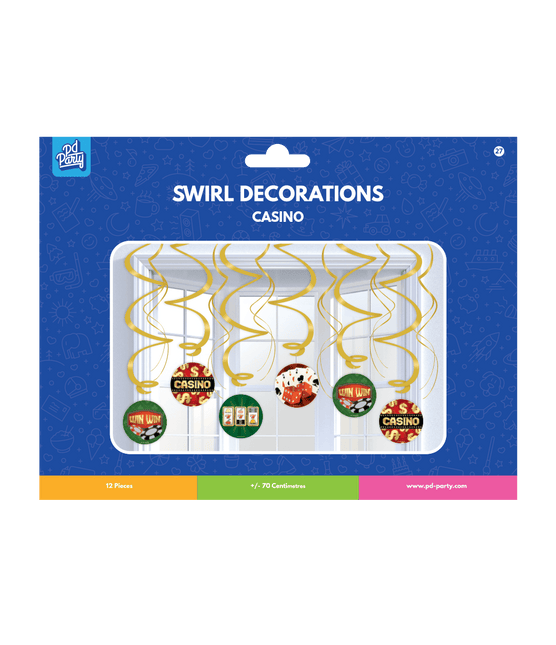 Casino Hangdecoratie 70cm van Paper Dreams koop je bij Partywinkel