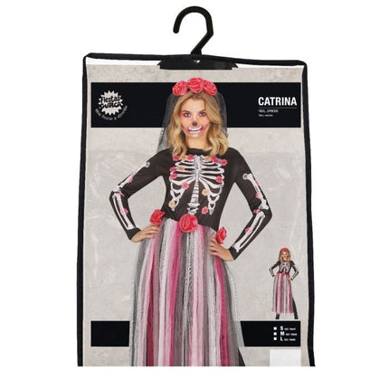 Catrina Halloween jurk Dames van Fiestas Guirca koop je bij Partywinkel