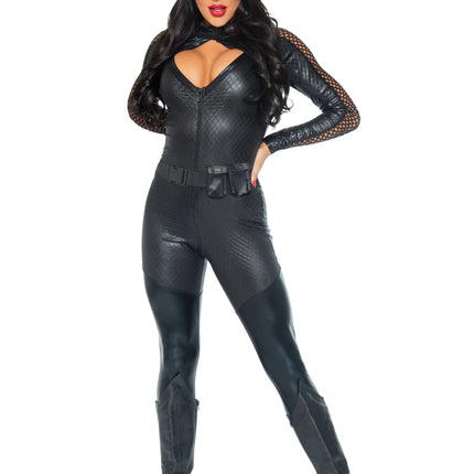 Catwoman Catsuit Zwart Dames Wicked Kitty Leg Avenue van Leg Avenue koop je bij Partywinkel