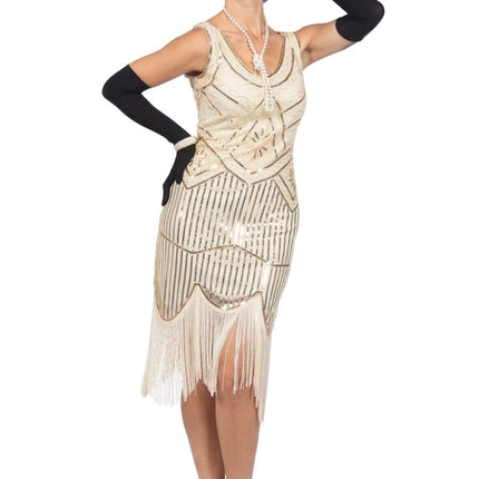 Charleston Jurk Wit Dames 20'S van Wilbers & Wilbers koop je bij Partywinkel