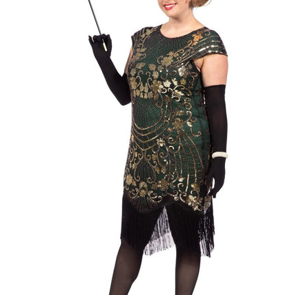 Charleston Jurk Groen 20'S van Wilbers & Wilbers koop je bij Partywinkel