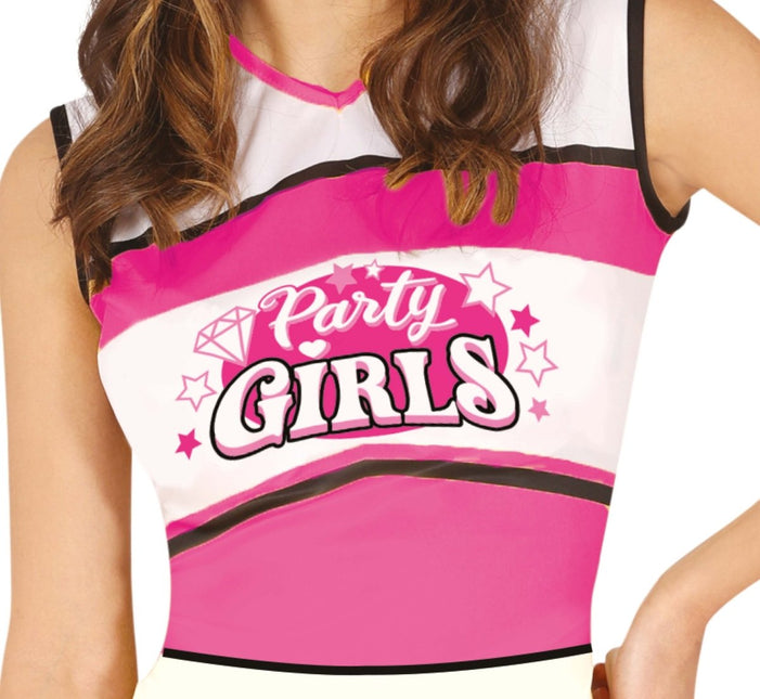 Cheerleader Jurk Roze Dames van Fiestas Guirca koop je bij Partywinkel