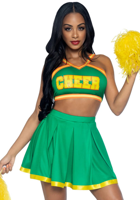 Cheerleader Pak Groen Dames Leg Avenue van Leg Avenue koop je bij Partywinkel