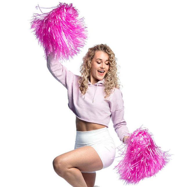 Cheerleader Pompon Roze van Boland koop je bij Partywinkel