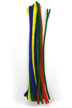 Chenille gekleurd 50st van Haza Witbaard koop je bij Partywinkel