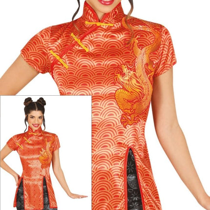 Chinees Kostuum Rood Dames van Fiestas Guirca koop je bij Partywinkel