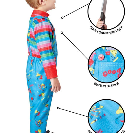 Chucky Kostuum Blauw van Rubies koop je bij Partywinkel