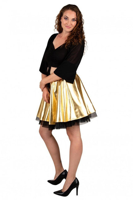 Cirkelrok Metallic Goud van PartyXplosion koop je bij Partywinkel