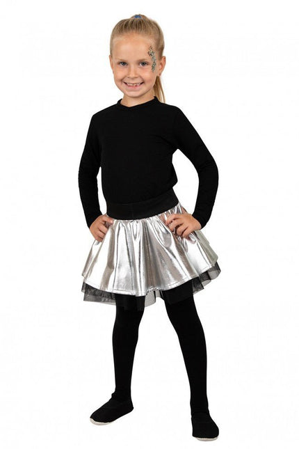 Cirkelrok Metallic Zilver van PartyXplosion koop je bij Partywinkel