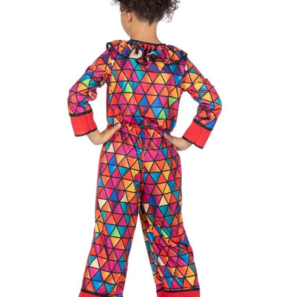 Clown Jumpsuit Gekleurd Kind van Wilbers & Wilbers koop je bij Partywinkel