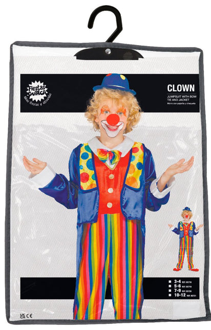 Clown Kostuum Gekleurd Kind van Fiestas Guirca koop je bij Partywinkel