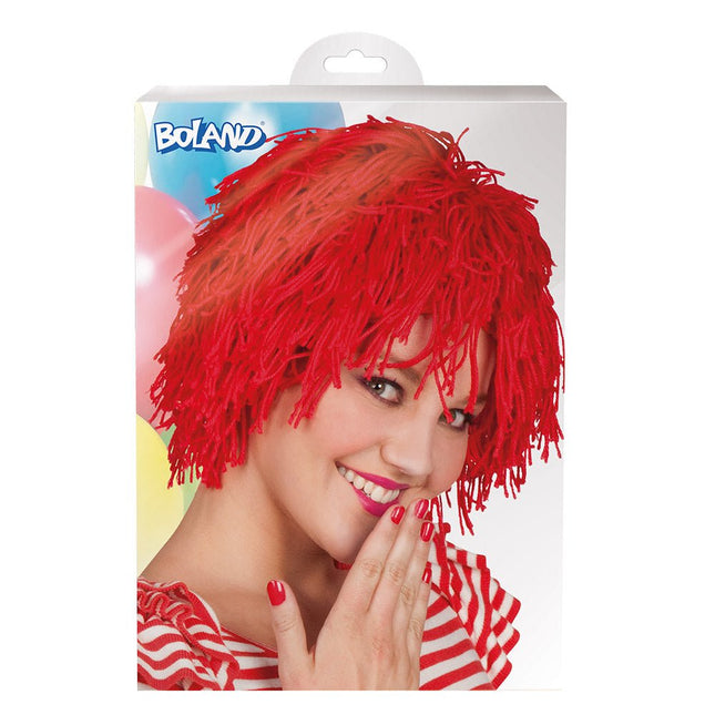 Clownspruik Rood van Boland koop je bij Partywinkel