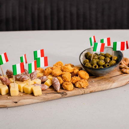 Cocktailprikkers Italie 8cm 50st van WeFiesta koop je bij Partywinkel