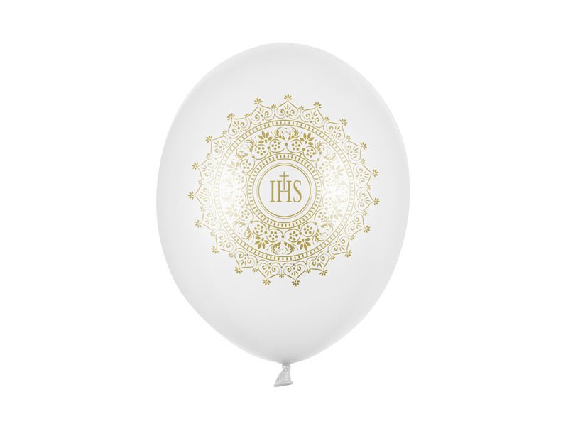 Communie Ballonnen Metallic 30cm 6st van Partydeco koop je bij Partywinkel