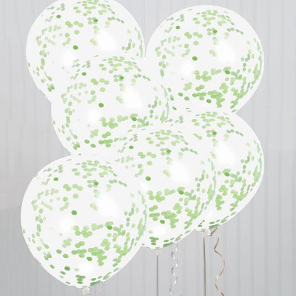 Confertti Ballonnen Lime Groen 40cm 6st van Unique koop je bij Partywinkel