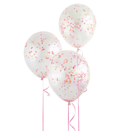 Confetti Ballonnen Neon Gekleurd 30cm 6st van Unique koop je bij Partywinkel