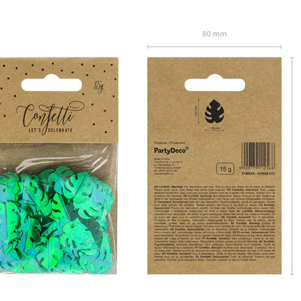 Confetti Blad Groen van Partydeco koop je bij Partywinkel