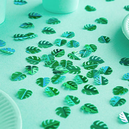 Confetti Blad Groen van Partydeco koop je bij Partywinkel