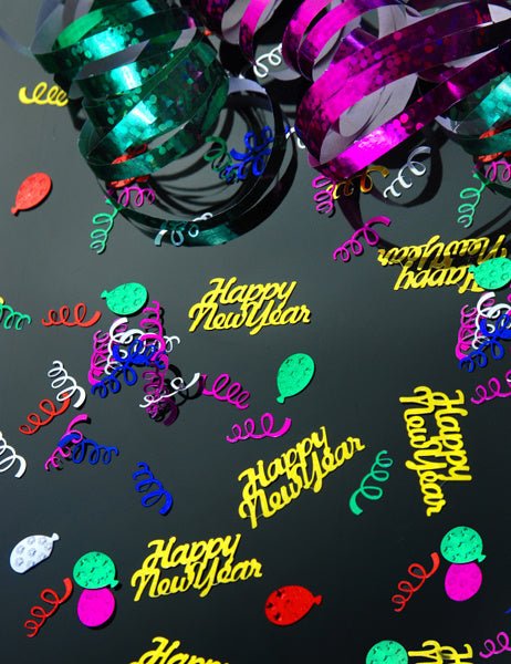Confetti Happy New Year Goud 4cm van Partydeco koop je bij Partywinkel