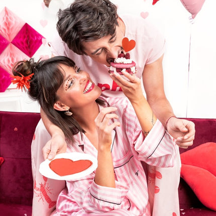 Hartjes Confetti Lichtroze 15gr van Partydeco koop je bij Partywinkel