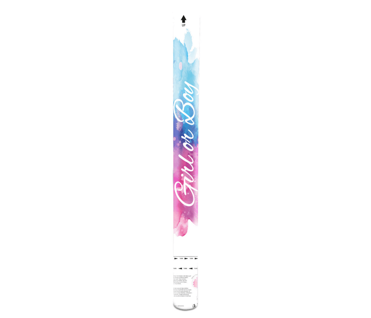 Confetti Kanon Gender Reveal Roze 57cm van Folat koop je bij Partywinkel