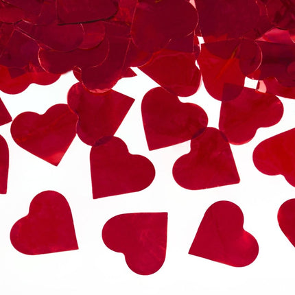 Confetti Kanon Hartjes Rood 80cm van Partydeco koop je bij Partywinkel