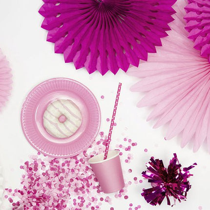 Confetti Kanon Lichtroze 18cm van Partydeco koop je bij Partywinkel