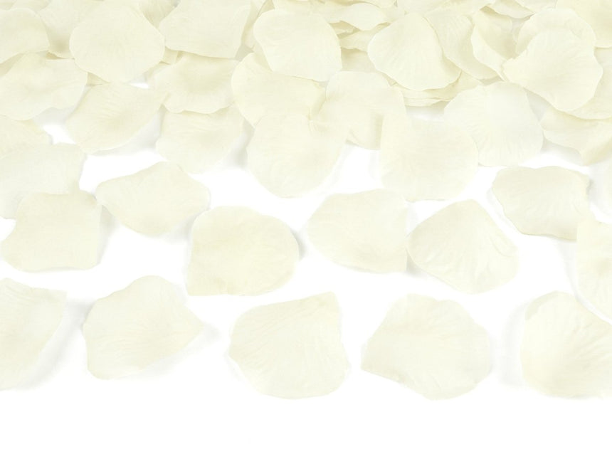 Confetti Kanon Vanille Creme Rozenblaadjes 80cm van Partydeco koop je bij Partywinkel
