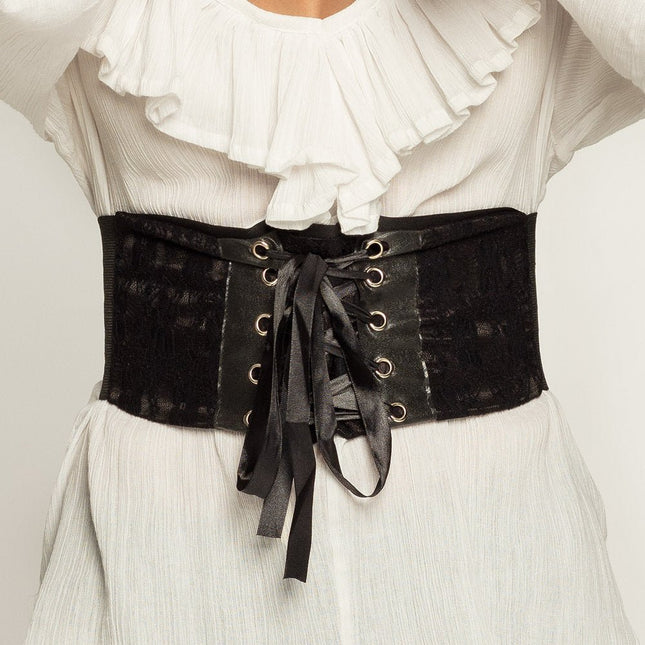 Corset Dames Zwart M/L van Boland koop je bij Partywinkel
