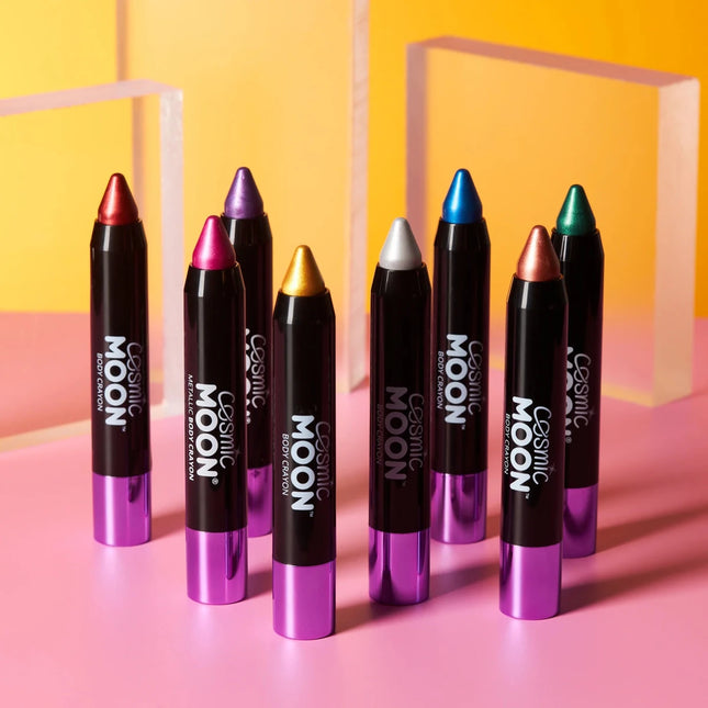 Cosmic Moon Metallic Body Crayons Pink 3.2g van Moon Creations koop je bij Partywinkel