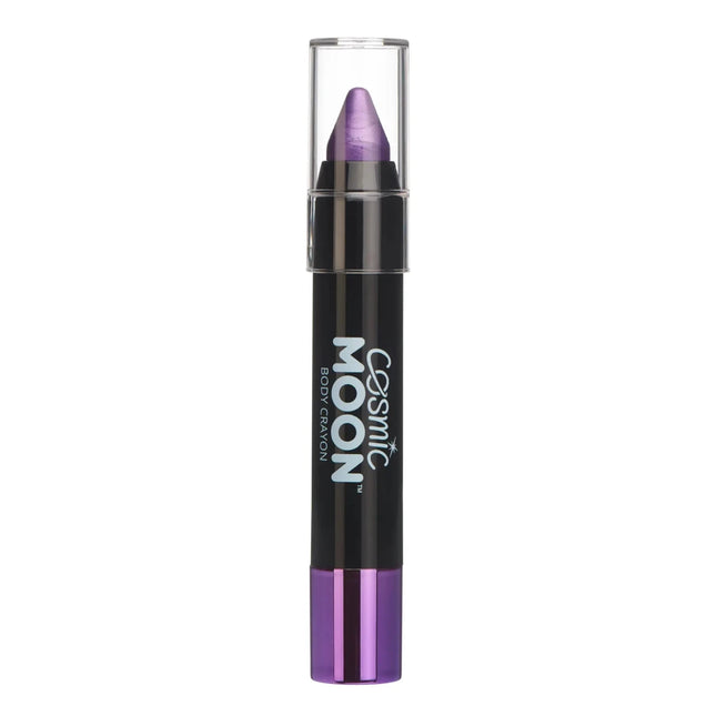 Cosmic Moon Metallic Body Crayons Purple 3.2g van Moon Creations koop je bij Partywinkel
