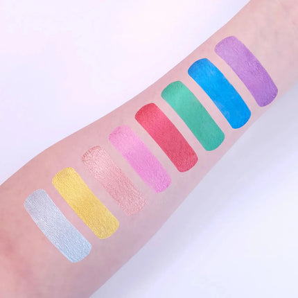 Cosmic Moon Metallic Face Paint Blue 12ml van Moon Creations koop je bij Partywinkel
