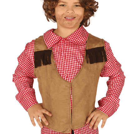 Cowboy Gilet Kind 5/7 jaar van Fiestas Guirca koop je bij Partywinkel
