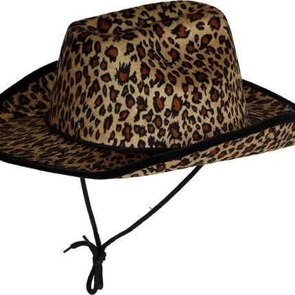 Cowboy Hoed Bruin Beige Luipaard van Fiestas Guirca koop je bij Partywinkel