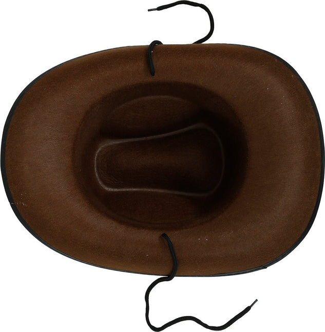 Cowboy Hoed Bruin Vilt van Fiestas Guirca koop je bij Partywinkel