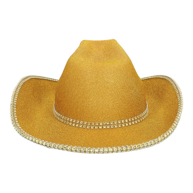 Cowboy Hoed Goud Glitters van Boland koop je bij Partywinkel