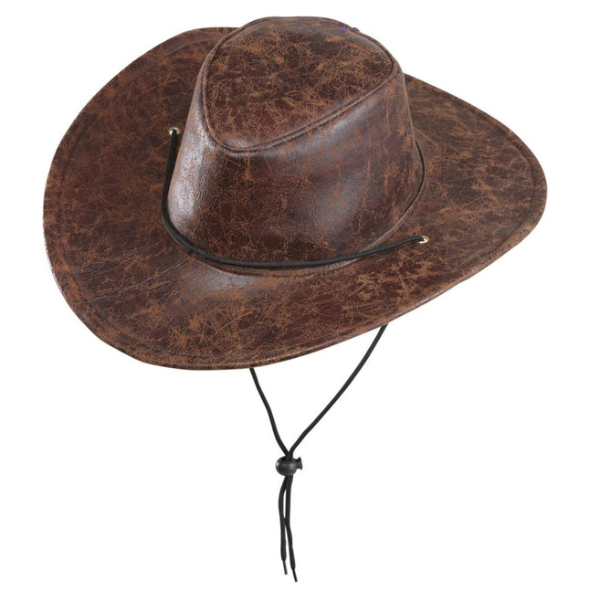 Cowboy Hoed Lederlook van Widmann koop je bij Partywinkel