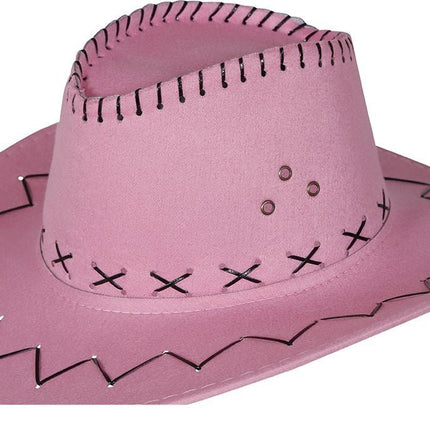 Cowboy Hoed Roze van Fiestas Guirca koop je bij Partywinkel