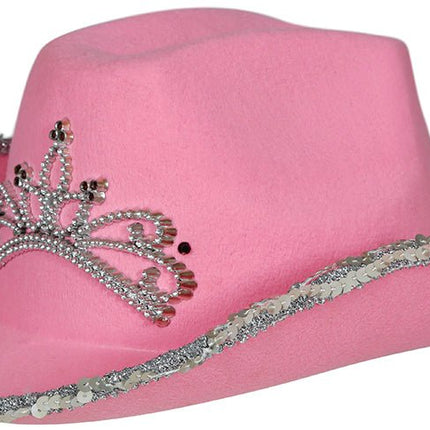Cowboy Hoed Roze Dames van Fiestas Guirca koop je bij Partywinkel