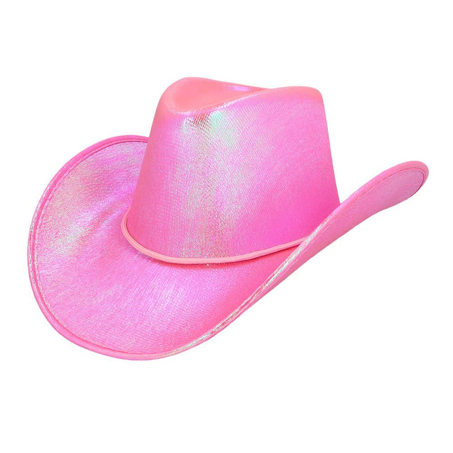 Cowboy Hoed Roze Parelmoer van Boland koop je bij Partywinkel