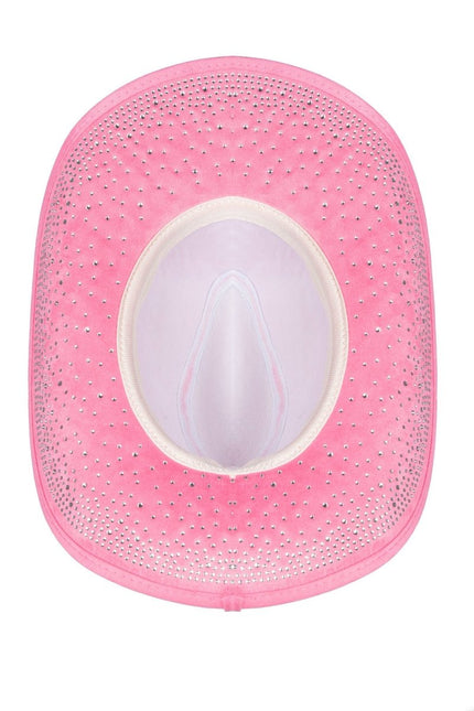 Cowboy Hoed Roze Strass van Wilbers & Wilbers koop je bij Partywinkel
