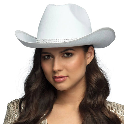 Cowboy Hoed Wit van Boland koop je bij Partywinkel