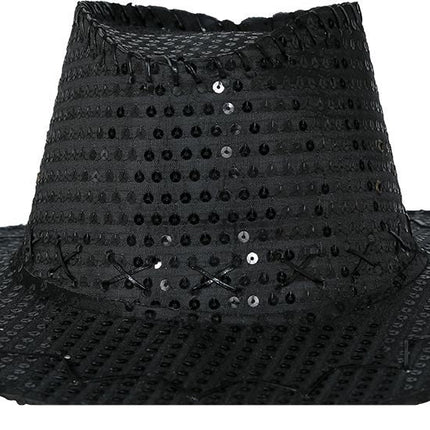 Cowboy Hoed Zwart Pailletten van Fiestas Guirca koop je bij Partywinkel