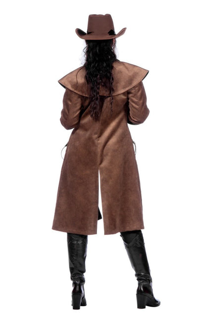 Cowboy Jas Bruin Dames van Wilbers & Wilbers koop je bij Partywinkel