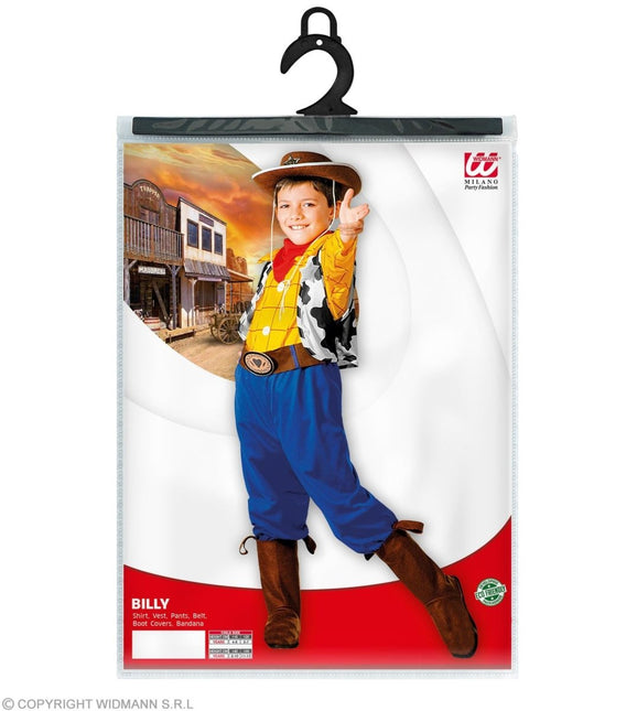 Cowboy Kostuum Blauw Geel Jongen van Widmann koop je bij Partywinkel