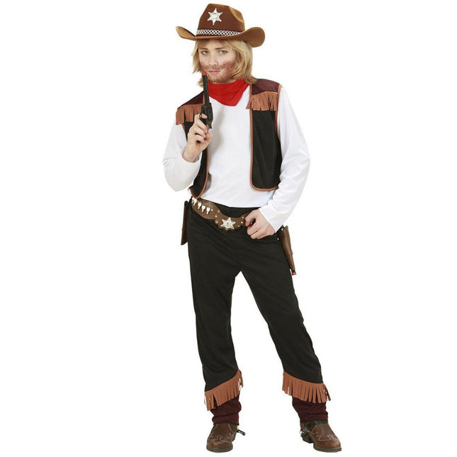 Cowboy Kostuum Kind 4 delig van Widmann koop je bij Partywinkel