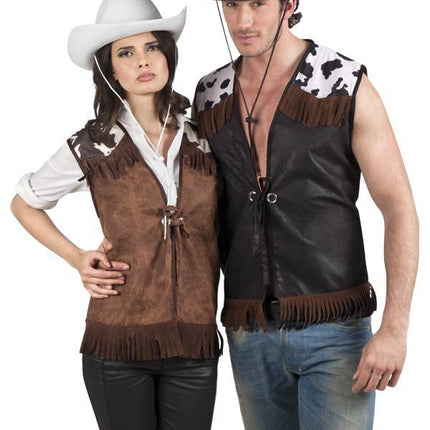Cowboy Vest M van Boland koop je bij Partywinkel