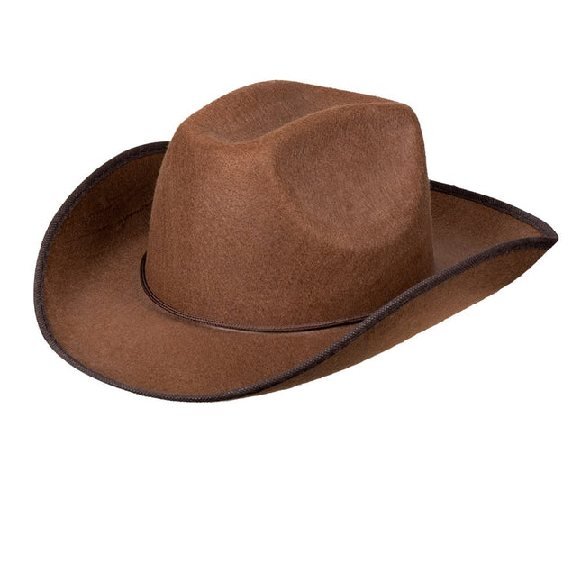 Cowboyhoed Bruin van Boland koop je bij Partywinkel