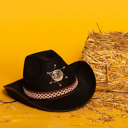 Cowboyhoed Kind Zwart van Boland koop je bij Partywinkel